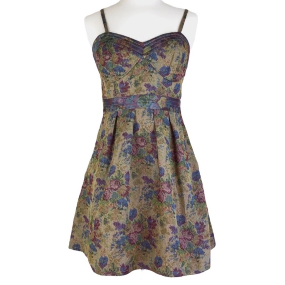 Free People Size 8 Brocade Bustier Dress